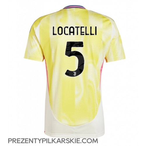 Stroje piłkarskie Juventus Manuel Locatelli #5 Koszulka Wyjazdowej 2024-25 Krótki Rękaw